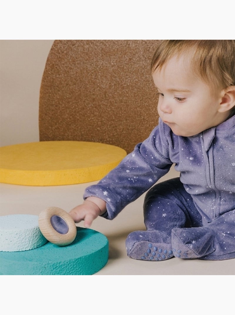Petit boum | hochet sensoriel donut miroir Argenté - Kiabi