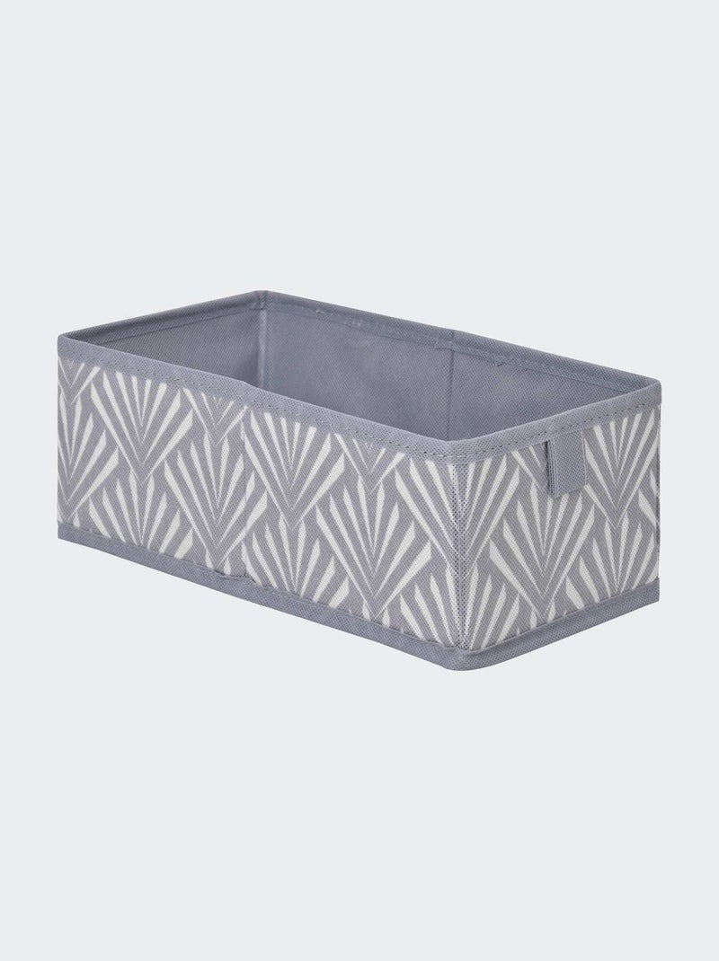 Petit casier pliable en intissé Gris - Kiabi