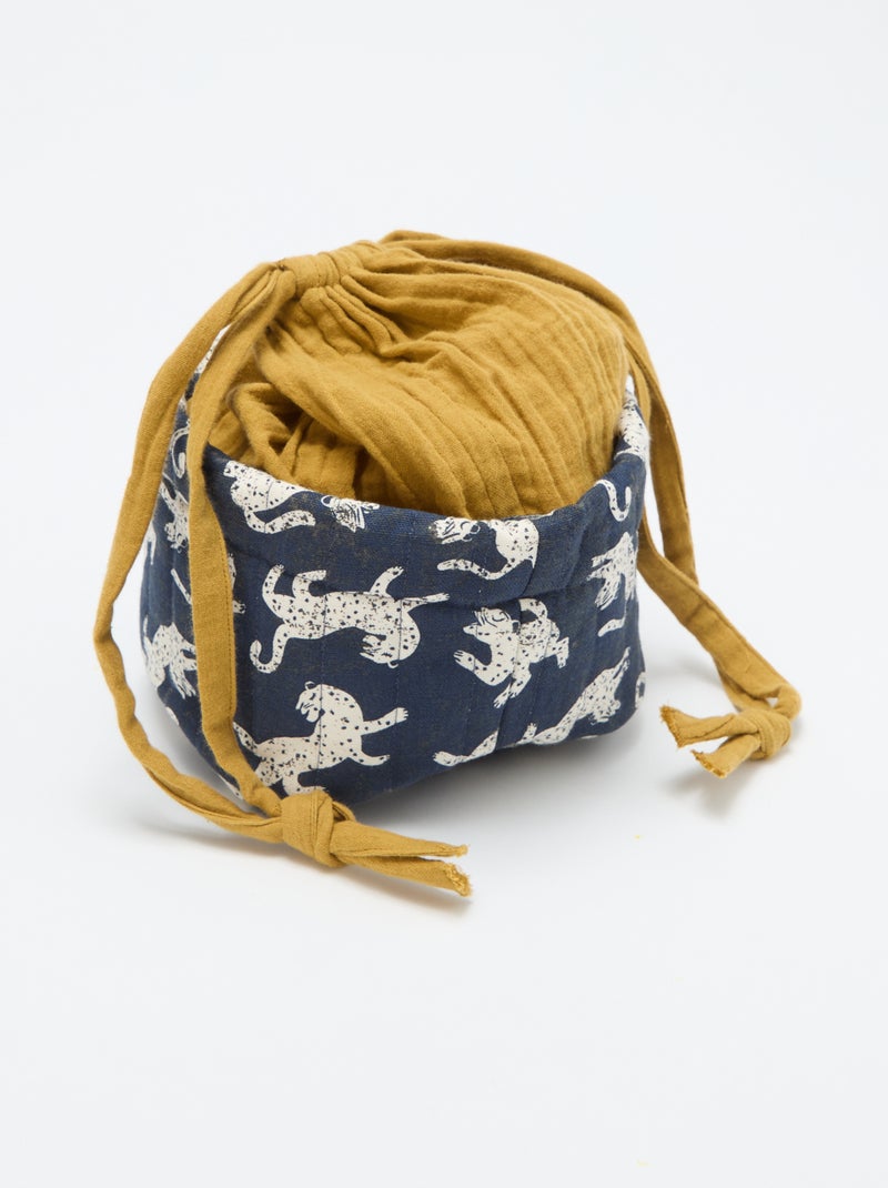 Petit panier de rangement Bleu - Kiabi