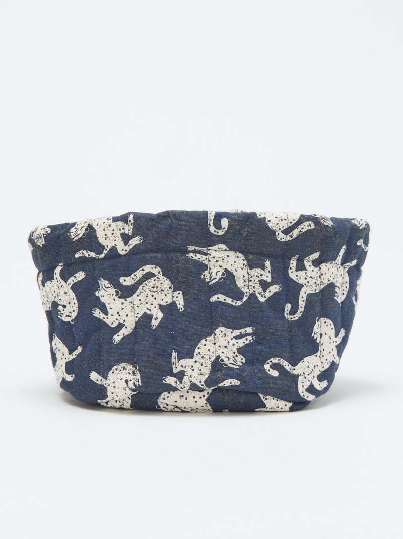 Petit panier de rangement Bleu - Kiabi