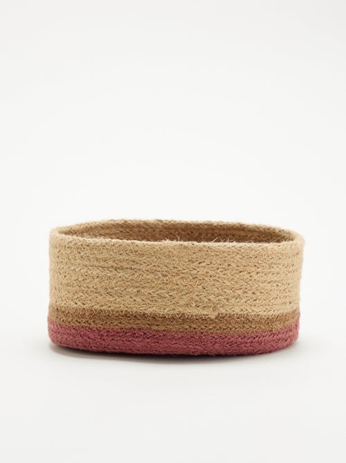 Petit panier de rangement en jute - Kiabi Petit panier de rangement en jute - Kiabi