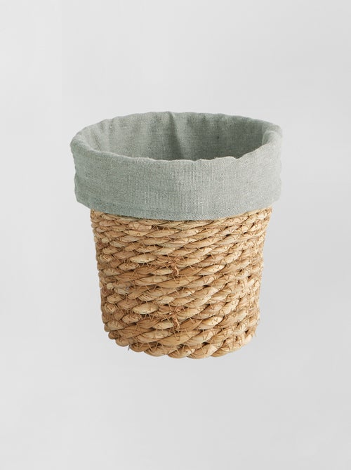 Petit panier de rangement en paille - Kiabi