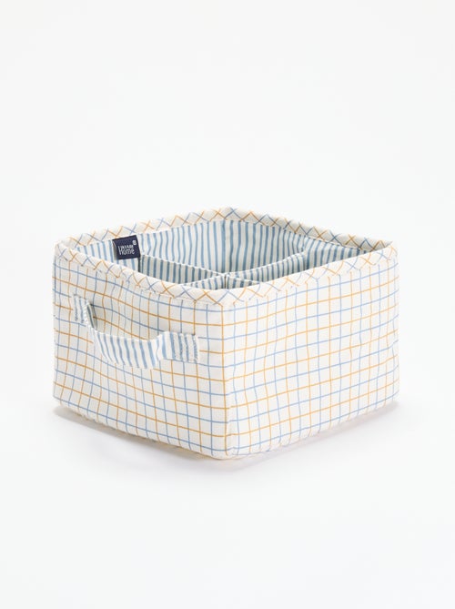 Petit panier de rangement en textile - Kiabi