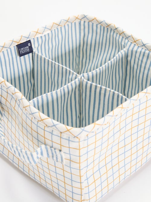Petit panier de rangement en textile - Kiabi