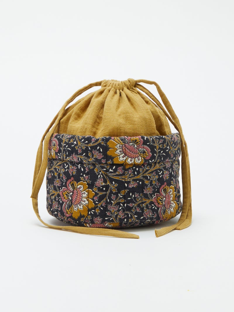 Petit panier de rangement Noir - Kiabi