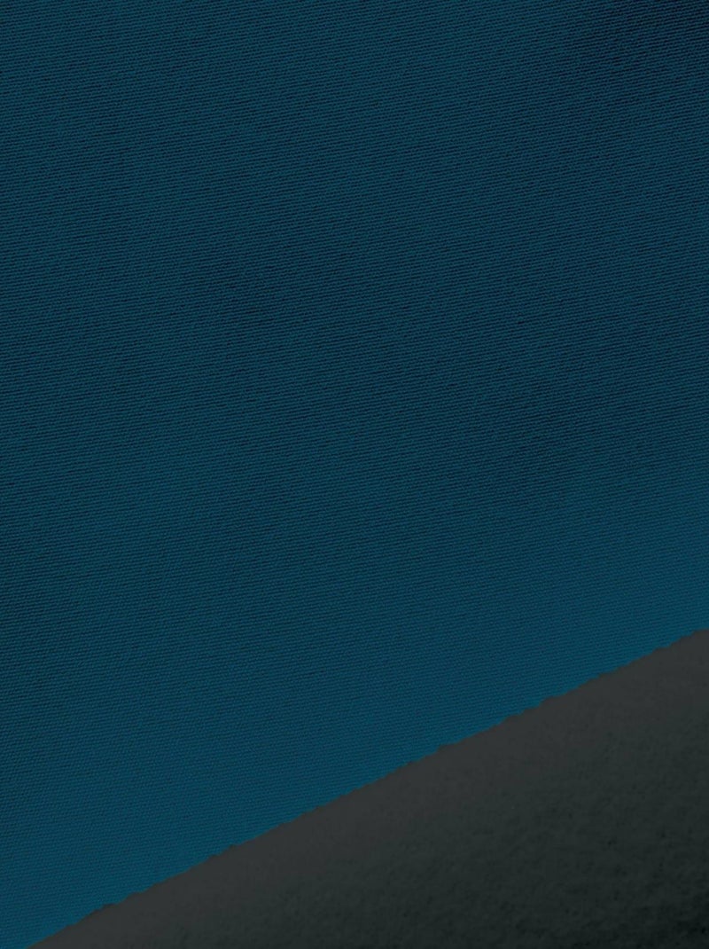 Petit rideau occultant 100% doublé polaire Bleu canard - Kiabi