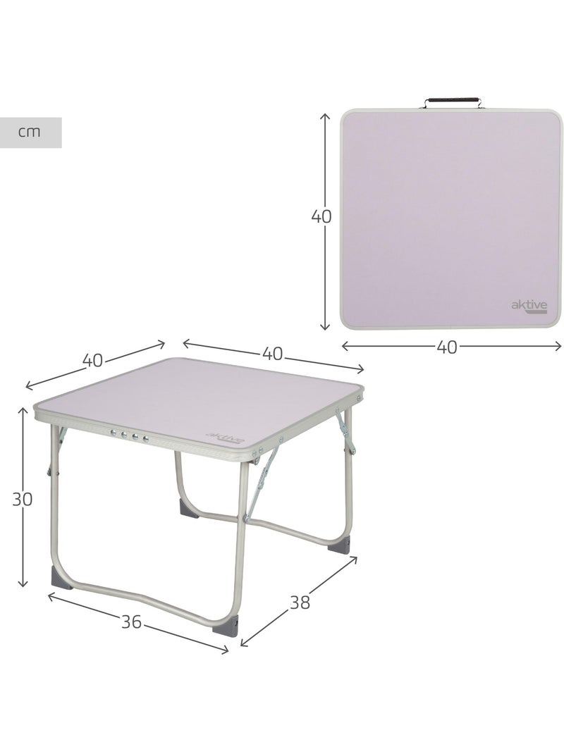 Petite table de camping pliante, anti-bascule et ultra-légère aktive Blanc - Kiabi