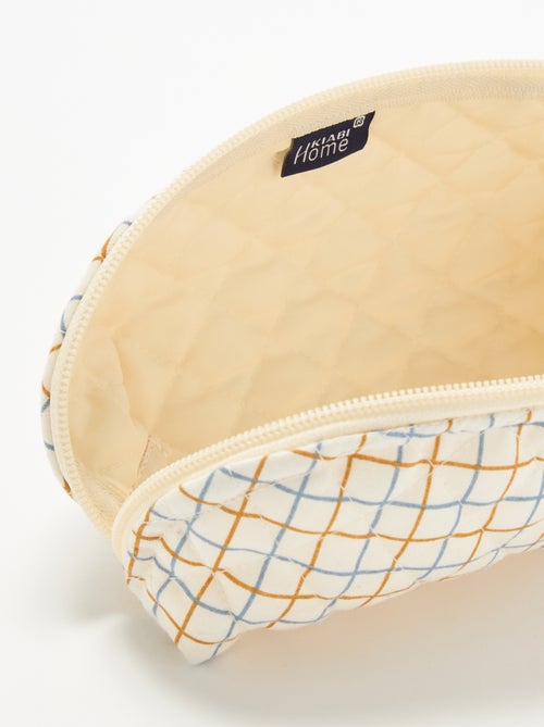 Petite trousse en textile matelassé - Kiabi