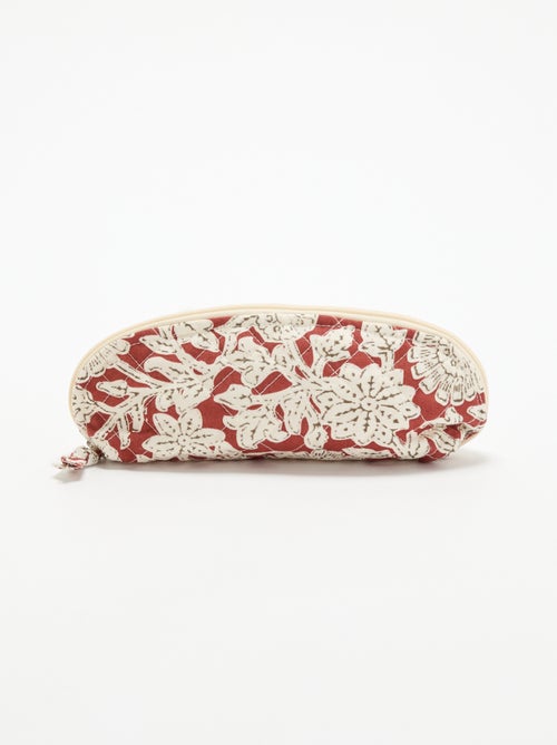 Petite trousse en textile matelassé - Kiabi