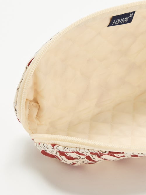 Petite trousse en textile matelassé - Kiabi