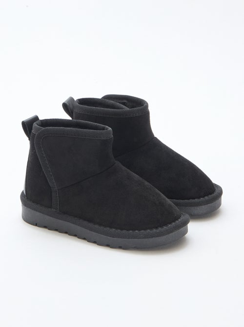 Petites bottes style sudédois en ubuck - Kiabi