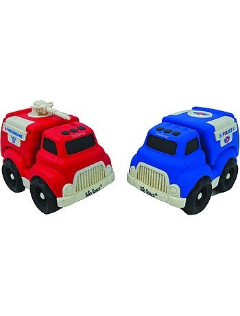 Petites voitures - pack de police et camion de pompier