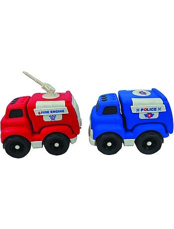 Petites voitures - pack de police et camion de pompier