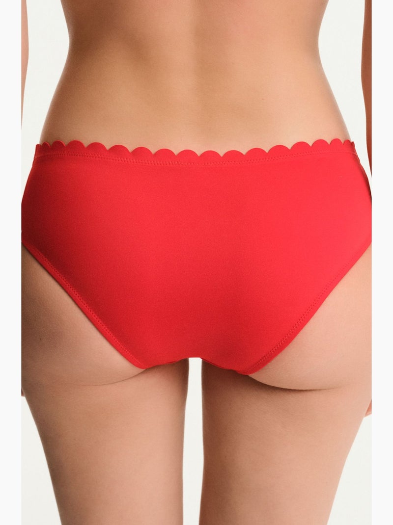 Peyton bikinibroekje met middelhoge taille penti Rood - Kiabi