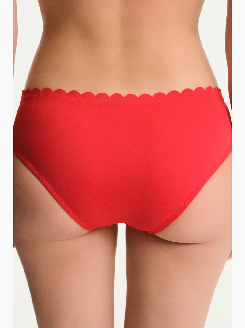 Peyton bikinibroekje met middelhoge taille penti Rood - Kiabi