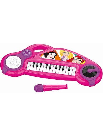 Piano électronique disney princesse avec effets lumineux et microphone