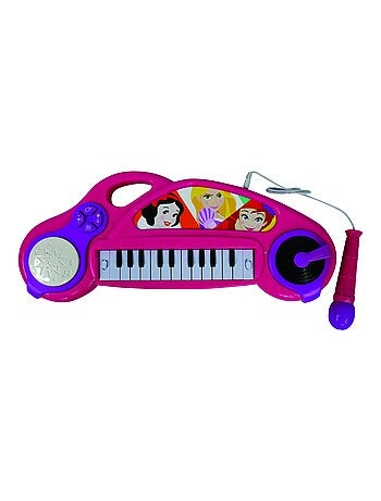 Piano électronique disney princesse avec effets lumineux et microphone