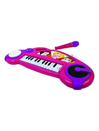 Piano électronique disney princesse avec effets lumineux et microphone