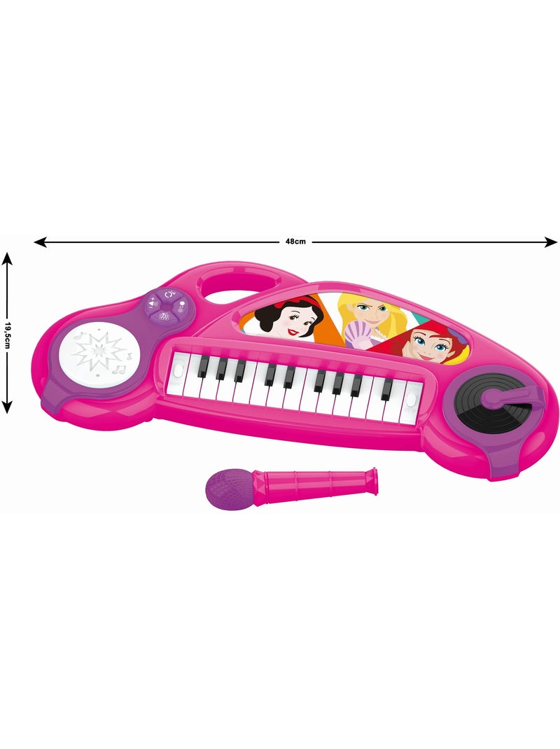 Piano électronique disney princesse avec effets lumineux et microphone Rose - Kiabi