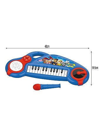 Piano électronique la pat patrouille avec effets lumineux et microphone