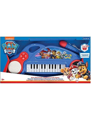 Piano électronique la pat patrouille avec effets lumineux et microphone