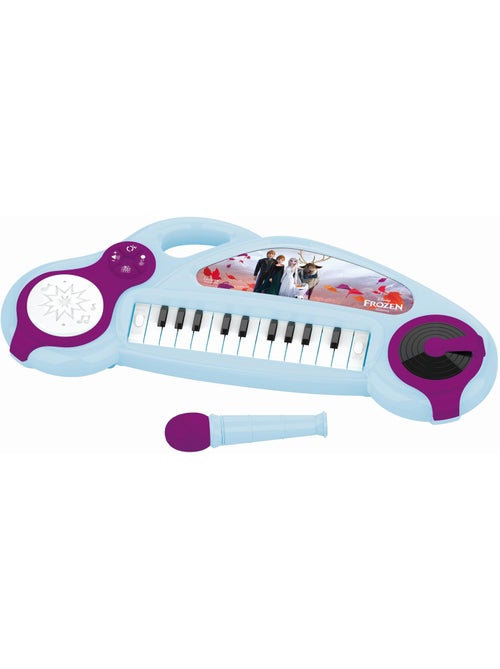 Piano électronique la reine des neiges avec effets lumineux et microphone - Kiabi Piano électronique la reine des neiges avec effets lumineux et microphone - Kiabi