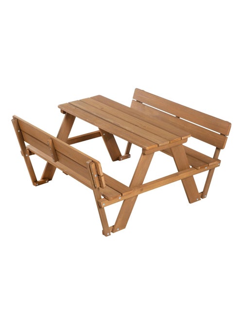 Picknicktafel voor kinderen met bankjes met rugleuning 'Roba picnic for 4' - Kiabi