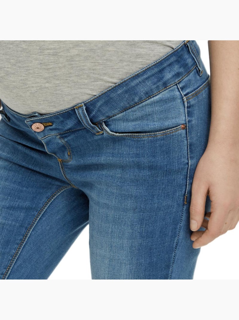 Pieces maternity della skinny jeans voor dames - blauw Blauw - Kiabi