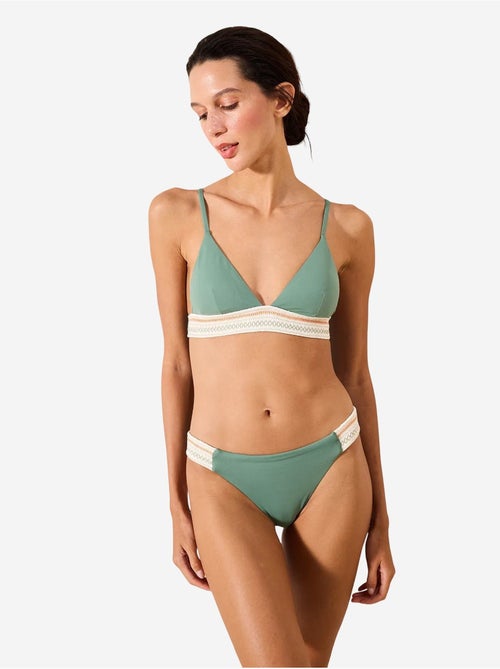Piera bas de bikini brodé sur le côté penti - Kiabi Piera bas de bikini brodé sur le côté penti - Kiabi