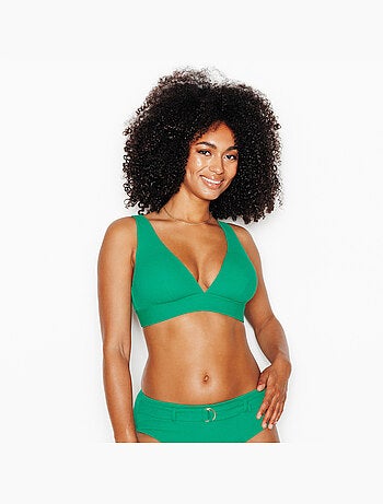 Pietral bikinitop driehoek groen
