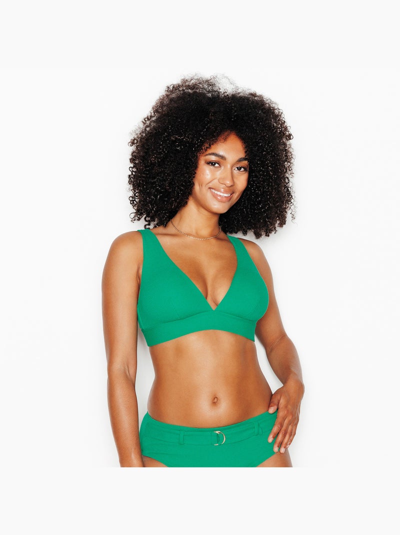 Pietral bikinitop driehoek groen Groen - Kiabi