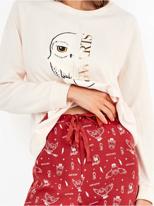 Pijama largo harry potter en tejido punto con algodón - Kiabi