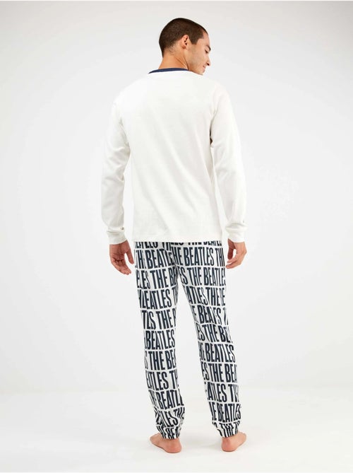 Pijama largo hombre the beatles en punto con algodón - Kiabi Pijama largo hombre the beatles en punto con algodón - Kiabi