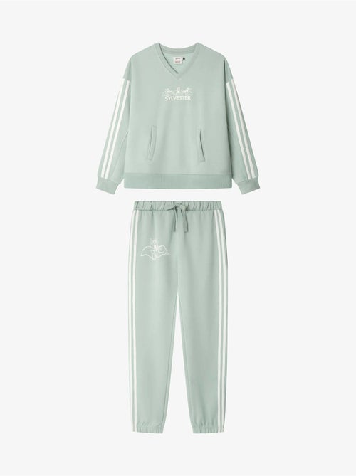 Pijama mujer sylvester en tejido felpa con tacto suave interior - Kiabi
