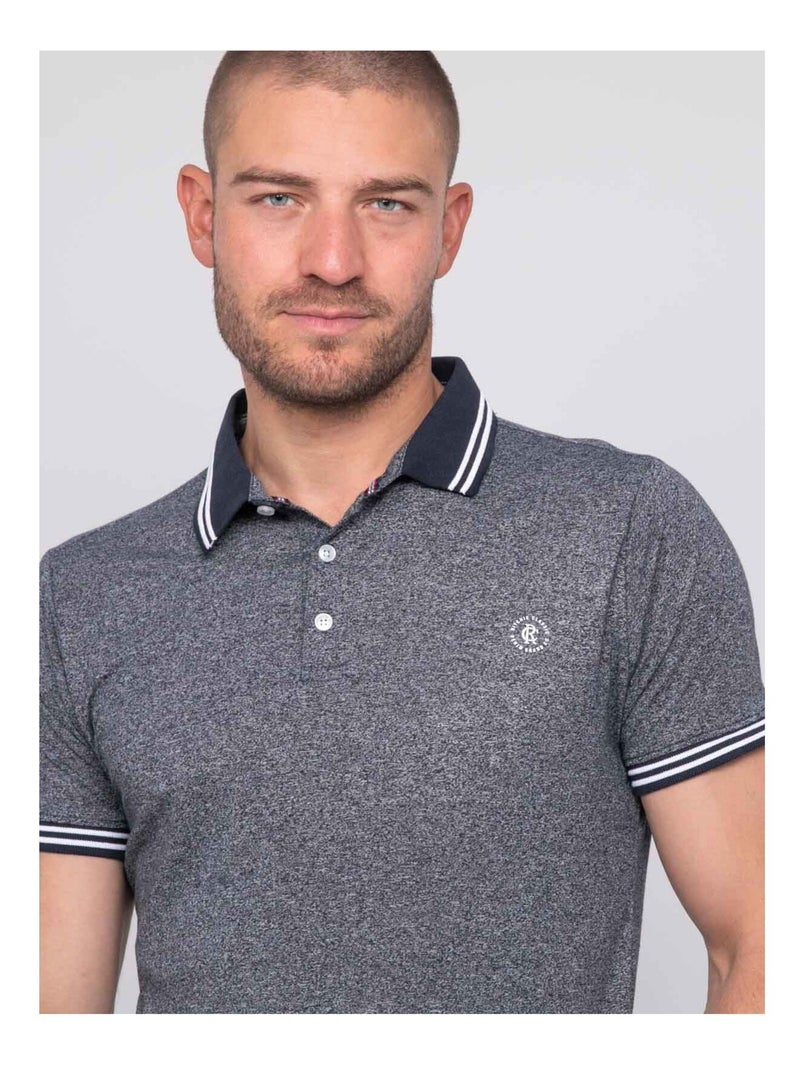 Pilasol poloshirt met korte mouwen Marineblauw - Kiabi