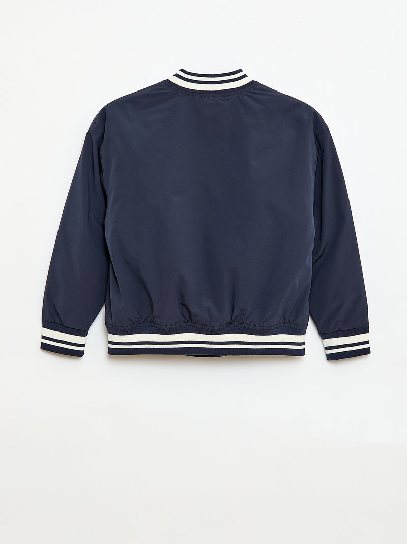 Pilotenjas met drukknopen Blauw - Kiabi