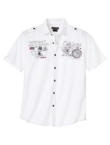 Pilotenoverhemd Sunset Tropic - ATLAS FOR MEN