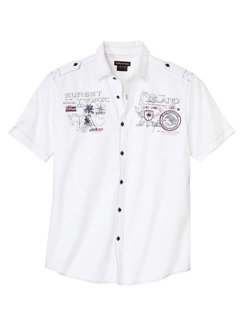 Pilotenoverhemd Sunset Tropic - ATLAS FOR MEN - Kiabi Pilotenoverhemd Sunset Tropic - ATLAS FOR MEN - Kiabi
