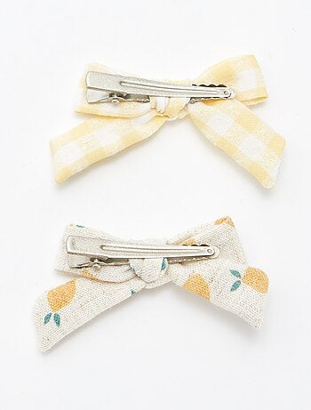 Pince à cheveux avec noeud fantaisies