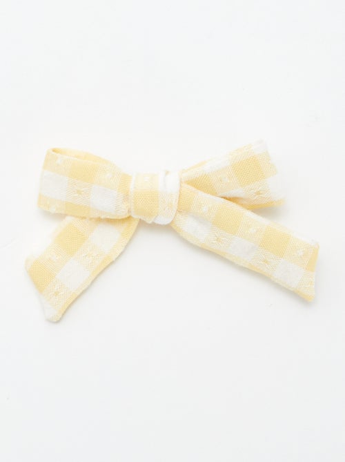 Pince à cheveux avec noeud fantaisies - Kiabi