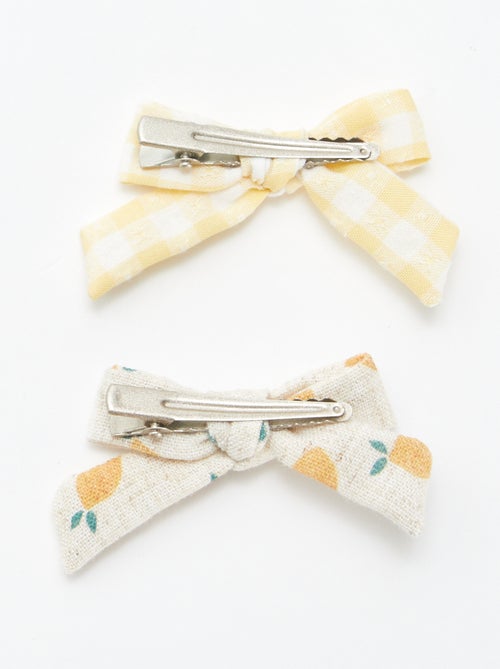 Pince à cheveux avec noeud fantaisies - Kiabi