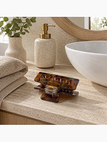 Pince crabe cheveux en acétate finition brillante