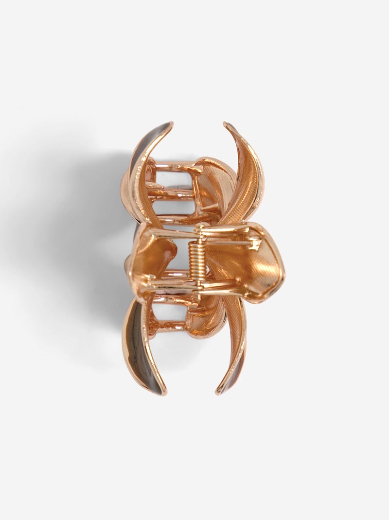 Pince crabe forme fleur Marron - Kiabi