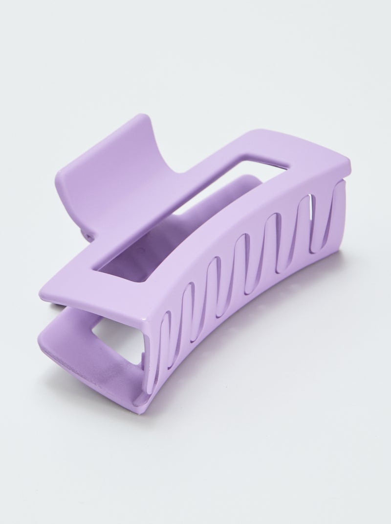 Pince crabe unie mate Violet - Kiabi