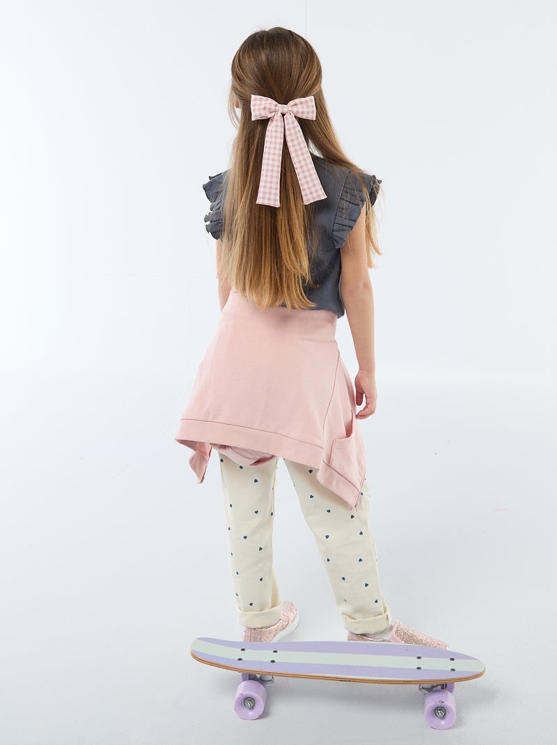 Pince croco avec nœud fantaisie et ruban Rose - Kiabi