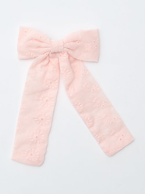 Pince croco avec nœud fantaisie et ruban - Kiabi