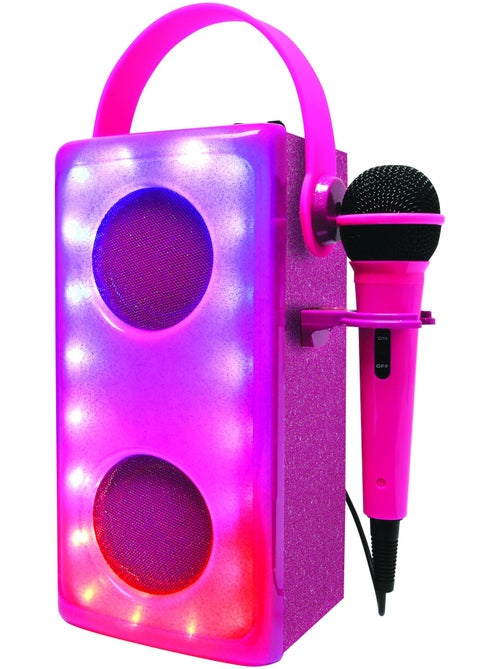 Pink lichtgevende bluetooth® luidspreker met microfoon - Kiabi Pink lichtgevende bluetooth® luidspreker met microfoon - Kiabi