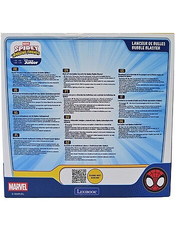 Pistolet à bulles spidey avec effets lumineux et sonores