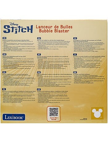 Pistolet à bulles stitch avec effets lumineux et sonores