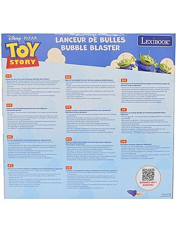 Pistolet à bulles toy story avec effets lumineux et sonores